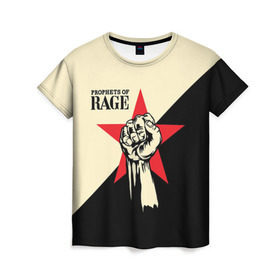 Женская футболка 3D с принтом Prophets of rage (пророки ярости) , 100% полиэфир ( синтетическое хлопкоподобное полотно) | прямой крой, круглый вырез горловины, длина до линии бедер | 