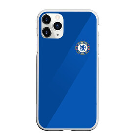 Чехол для iPhone 11 Pro Max матовый с принтом Chelsea 2018 Элитная форма , Силикон |  | chelsea | fc | спорт | спортивные | фк | футбол | футбольный клуб | челси