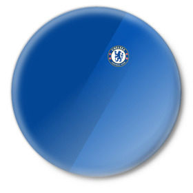 Значок с принтом Chelsea 2018 Элитная форма ,  металл | круглая форма, металлическая застежка в виде булавки | chelsea | fc | спорт | спортивные | фк | футбол | футбольный клуб | челси