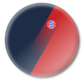 Значок с принтом FC Bayern 2018 Элитная ,  металл | круглая форма, металлическая застежка в виде булавки | bayern | fly fc | бавария | спорт | футбольный клуб