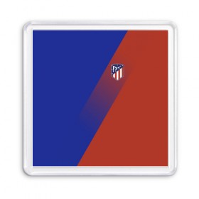 Магнит 55*55 с принтом Atletico Madrid 2018 Элитная , Пластик | Размер: 65*65 мм; Размер печати: 55*55 мм | атлетико мадрид | эмблема