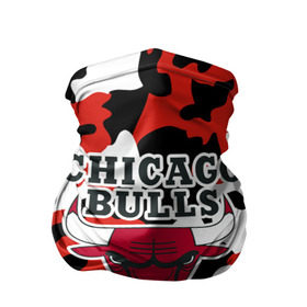 Бандана-труба 3D с принтом CHICAGO BULLS Новогодний , 100% полиэстер, ткань с особыми свойствами — Activecool | плотность 150‒180 г/м2; хорошо тянется, но сохраняет форму | камуфляж | красный | чикаго буллс