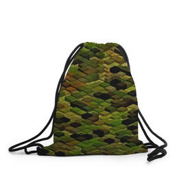 Рюкзак-мешок 3D с принтом block camouflage , 100% полиэстер | плотность ткани — 200 г/м2, размер — 35 х 45 см; лямки — толстые шнурки, застежка на шнуровке, без карманов и подкладки | Тематика изображения на принте: 