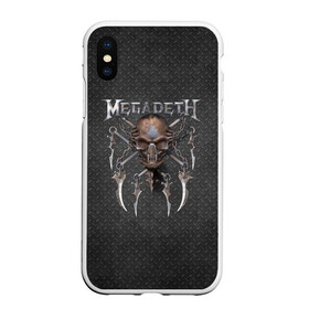 Чехол для iPhone XS Max матовый с принтом Megadeth , Силикон | Область печати: задняя сторона чехла, без боковых панелей | Тематика изображения на принте: megadet | megadeth | группа | дирк вербурен | дэвид эллефсон | дэйв мастейн | кико лоурейро | мегадет | мегадетх | метал | рок | трэш | трэшметал | тяжелый | хард | хардрок | хеви | хевиметал