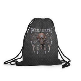 Рюкзак-мешок 3D с принтом Megadeth , 100% полиэстер | плотность ткани — 200 г/м2, размер — 35 х 45 см; лямки — толстые шнурки, застежка на шнуровке, без карманов и подкладки | megadet | megadeth | группа | дирк вербурен | дэвид эллефсон | дэйв мастейн | кико лоурейро | мегадет | мегадетх | метал | рок | трэш | трэшметал | тяжелый | хард | хардрок | хеви | хевиметал