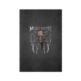 Обложка для паспорта матовая кожа с принтом Megadeth , натуральная матовая кожа | размер 19,3 х 13,7 см; прозрачные пластиковые крепления | Тематика изображения на принте: megadet | megadeth | группа | дирк вербурен | дэвид эллефсон | дэйв мастейн | кико лоурейро | мегадет | мегадетх | метал | рок | трэш | трэшметал | тяжелый | хард | хардрок | хеви | хевиметал