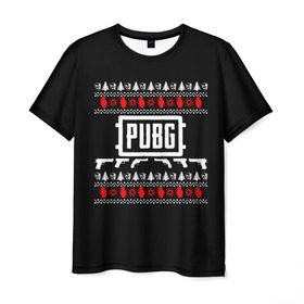 Мужская футболка 3D с принтом Свитер PUBG , 100% полиэфир | прямой крой, круглый вырез горловины, длина до линии бедер | Тематика изображения на принте: playerunknowns battlegrounds | pubg