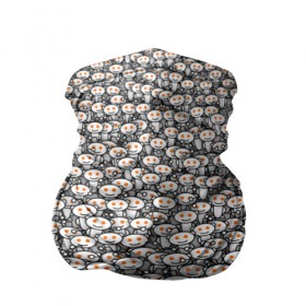 Бандана-труба 3D с принтом Reddit army , 100% полиэстер, ткань с особыми свойствами — Activecool | плотность 150‒180 г/м2; хорошо тянется, но сохраняет форму | белый | гуманоид | интернет | оранжевый | паттерн | реддит | сайт | толпа