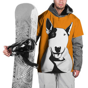 Накидка на куртку 3D с принтом Солнечнй бультерьер , 100% полиэстер |  | бультерьер | домашние животные | пес | песик | собака | собачка