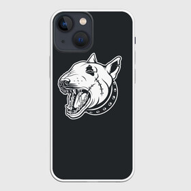 Чехол для iPhone 13 mini с принтом Опасный бультерьер ,  |  | домашние животные | пес | собака