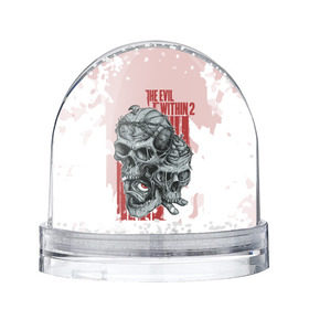 Снежный шар с принтом THE EVIL WITHIN 2 , Пластик | Изображение внутри шара печатается на глянцевой фотобумаге с двух сторон | skull | череп