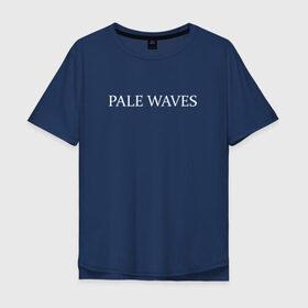 Мужская футболка хлопок Oversize с принтом PW , 100% хлопок | свободный крой, круглый ворот, “спинка” длиннее передней части | goth | pale waves | готика