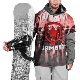 Накидка на куртку 3D с принтом GAMBIT CS GO , 100% полиэстер |  | Тематика изображения на принте: 