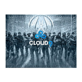 Обложка для студенческого билета с принтом CLOUD 9 CS GO , натуральная кожа | Размер: 11*8 см; Печать на всей внешней стороне | Тематика изображения на принте: cloud 9 | counter strike | cs go | esports | team | известные | киберспорт | мировые | спорт