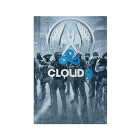 Обложка для паспорта матовая кожа с принтом CLOUD 9 CS GO , натуральная матовая кожа | размер 19,3 х 13,7 см; прозрачные пластиковые крепления | cloud 9 | counter strike | cs go | esports | team | известные | киберспорт | мировые | спорт