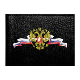 Обложка для студенческого билета с принтом CS GO RUSSIAN TEAM , натуральная кожа | Размер: 11*8 см; Печать на всей внешней стороне | global offensive | герб | россия | флаг