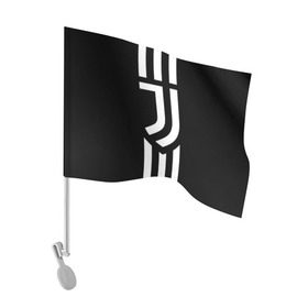 Флаг для автомобиля с принтом Juventus 2018 Original , 100% полиэстер | Размер: 30*21 см | cr7 | fc juventus | football | juve | juventus | ronaldo | sport | роналдо | спорт | футбол | ювентус