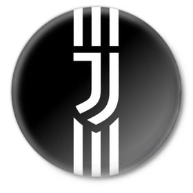 Значок с принтом Juventus 2018 Original ,  металл | круглая форма, металлическая застежка в виде булавки | cr7 | fc juventus | football | juve | juventus | ronaldo | sport | роналдо | спорт | футбол | ювентус