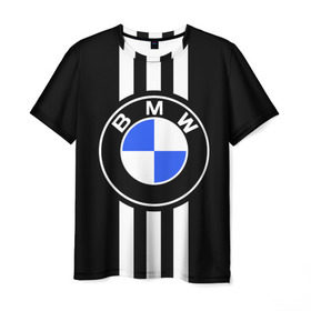Мужская футболка 3D с принтом BMW SPORTWEAR , 100% полиэфир | прямой крой, круглый вырез горловины, длина до линии бедер | bmw | автомобильные | бмв | машины