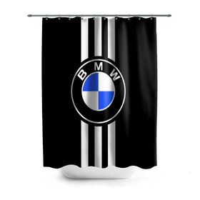 Штора 3D для ванной с принтом BMW SPORTWEAR , 100% полиэстер | плотность материала — 100 г/м2. Стандартный размер — 146 см х 180 см. По верхнему краю — пластиковые люверсы для креплений. В комплекте 10 пластиковых колец | bmw | автомобильные | бмв | машины