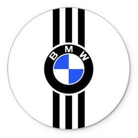 Коврик для мышки круглый с принтом BMW SPORTWEAR , резина и полиэстер | круглая форма, изображение наносится на всю лицевую часть | Тематика изображения на принте: bmw | автомобильные | бмв | машины