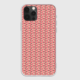 Чехол для iPhone 12 Pro с принтом Мопсики на розовом , силикон | область печати: задняя сторона чехла, без боковых панелей | домашние животные | мопс | пес | песик | собака | собачка