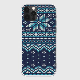 Чехол для iPhone 12 Pro Max с принтом Вязаный орнамент , Силикон |  | christmas | new year | pattern | арт | вязание | вязаный | зима | новый год | праздник | рождество | свитер | текстура | узор