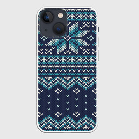 Чехол для iPhone 13 mini с принтом Вязаный орнамент ,  |  | christmas | new year | pattern | арт | вязание | вязаный | зима | новый год | праздник | рождество | свитер | текстура | узор