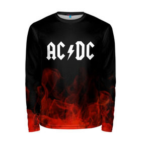 Мужской лонгслив 3D с принтом AC/DC , 100% полиэстер | длинные рукава, круглый вырез горловины, полуприлегающий силуэт | ac dc | logo | metal | music | rock | лого | логотип | метал | музыка | рок