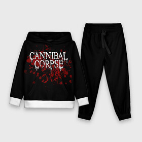 Детский костюм 3D (с толстовкой) с принтом Cannibal Corpse ,  |  | cannibal corpse | logo | metal | music | rock | лого | логотип | метал | музыка | рок