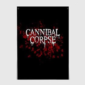 Постер с принтом Cannibal Corpse , 100% бумага
 | бумага, плотность 150 мг. Матовая, но за счет высокого коэффициента гладкости имеет небольшой блеск и дает на свету блики, но в отличии от глянцевой бумаги не покрыта лаком | cannibal corpse | logo | metal | music | rock | лого | логотип | метал | музыка | рок