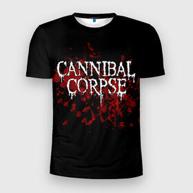 Мужская футболка 3D спортивная с принтом Cannibal Corpse , 100% полиэстер с улучшенными характеристиками | приталенный силуэт, круглая горловина, широкие плечи, сужается к линии бедра | Тематика изображения на принте: cannibal corpse | logo | metal | music | rock | лого | логотип | метал | музыка | рок