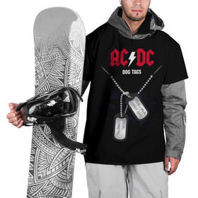Накидка на куртку 3D с принтом AC/DC , 100% полиэстер |  | ас | ац | диси | дс | дц | исидиси | эйси