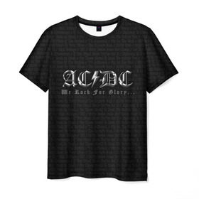 Мужская футболка 3D с принтом AC/DC , 100% полиэфир | прямой крой, круглый вырез горловины, длина до линии бедер | ас | ац | диси | дс | дц | исидиси | эйси