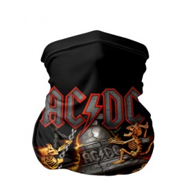 Бандана-труба 3D с принтом AC/DC , 100% полиэстер, ткань с особыми свойствами — Activecool | плотность 150‒180 г/м2; хорошо тянется, но сохраняет форму | Тематика изображения на принте: ас | ац | диси | дс | дц | исидиси | эйси