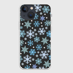 Чехол для iPhone 13 mini с принтом Snow ,  |  | deer | ho | merry christmas | new year | santa | xmas | дед мороз | зима | клаус | новый год | ночь | олени | праздник | рождество | санта | снег