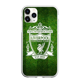 Чехол для iPhone 11 Pro матовый с принтом Liverpool , Силикон |  | club | football | liverpool | soccer | sport | team | атрибутика | клуб | ливерпуль | спорт | футбол