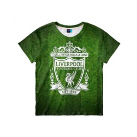Детская футболка 3D с принтом Liverpool , 100% гипоаллергенный полиэфир | прямой крой, круглый вырез горловины, длина до линии бедер, чуть спущенное плечо, ткань немного тянется | club | football | liverpool | soccer | sport | team | атрибутика | клуб | ливерпуль | спорт | футбол