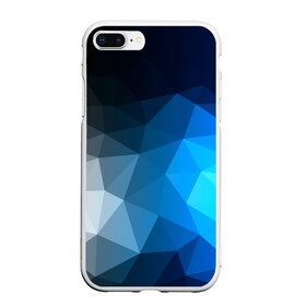 Чехол для iPhone 7Plus/8 Plus матовый с принтом Gray&Blue collection abstract , Силикон | Область печати: задняя сторона чехла, без боковых панелей | Тематика изображения на принте: abstraction | geometry | polygon | абстракция | геометрия | грань | краски | кубик | кубики | линии | мозаика | полигон | разноцветные | ребро | текстура | тени | узор