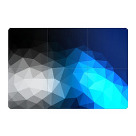 Магнитный плакат 3Х2 с принтом Gray&Blue collection abstract , Полимерный материал с магнитным слоем | 6 деталей размером 9*9 см | abstraction | geometry | polygon | абстракция | геометрия | грань | краски | кубик | кубики | линии | мозаика | полигон | разноцветные | ребро | текстура | тени | узор