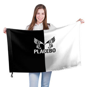 Флаг 3D с принтом Placebo , 100% полиэстер | плотность ткани — 95 г/м2, размер — 67 х 109 см. Принт наносится с одной стороны | placebo | альтернативный | инди | индирок | плацебо | рок