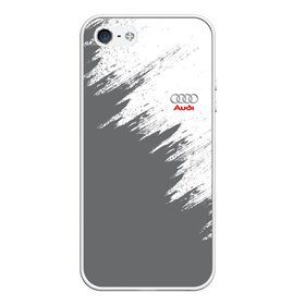 Чехол для iPhone 5/5S матовый с принтом Audi , Силикон | Область печати: задняя сторона чехла, без боковых панелей | audi | car | race | авто | ауди | гонки | краска | марка | машина