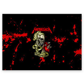 Поздравительная открытка с принтом Metallica, heart explosive , 100% бумага | плотность бумаги 280 г/м2, матовая, на обратной стороне линовка и место для марки
 | metallica | группа | джеймс хэтфилд | кирк хэмметт | ларс ульрих | метал | металика | металлика | миталика | музыка | роберт трухильо | рок | трэш | трэшметал | хард | хардрок | хеви | хевиметал