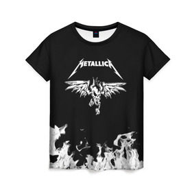 Женская футболка 3D с принтом Metallica , 100% полиэфир ( синтетическое хлопкоподобное полотно) | прямой крой, круглый вырез горловины, длина до линии бедер | metallica | группа | джеймс хэтфилд | кирк хэмметт | ларс ульрих | метал | металика | металлика | миталика | музыка | роберт трухильо | рок | трэш | трэшметал | хард | хардрок | хеви | хевиметал