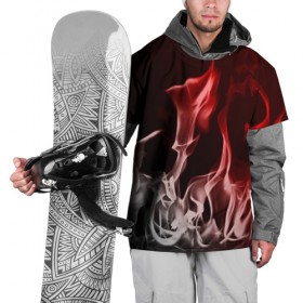 Накидка на куртку 3D с принтом Огонь и дым , 100% полиэстер |  | Тематика изображения на принте: fire | flame | in fire | smoke | в огне | дым | огненный | огонь | текстуры