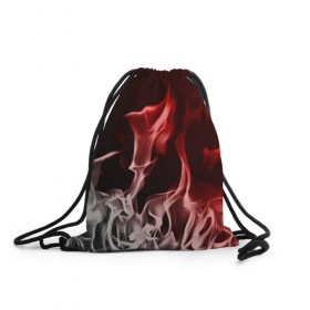 Рюкзак-мешок 3D с принтом Огонь и дым , 100% полиэстер | плотность ткани — 200 г/м2, размер — 35 х 45 см; лямки — толстые шнурки, застежка на шнуровке, без карманов и подкладки | fire | flame | in fire | smoke | в огне | дым | огненный | огонь | текстуры