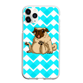 Чехол для iPhone 11 Pro матовый с принтом Забавный мопс , Силикон |  | animal | dog | pet | pug | puppy | арт | бульдог | животные | милые | мопс | пес | собаки | текстура