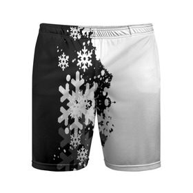 Мужские шорты 3D спортивные с принтом Снежные узоры ,  |  | Тематика изображения на принте: black | christmas | new year | pattern | white | абстракция | зима | новый год | рождество | снег | снежинки | узор | черно белые
