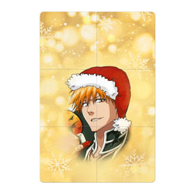 Магнитный плакат 2Х3 с принтом Happy New Bleach! , Полимерный материал с магнитным слоем | 6 деталей размером 9*9 см | bleach | блич | ичиго | куросаки ичиго