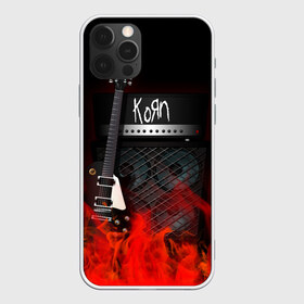 Чехол для iPhone 12 Pro Max с принтом Korn , Силикон |  | Тематика изображения на принте: korn | logo | metal | music | rock | лого | логотип | метал | музыка | рок